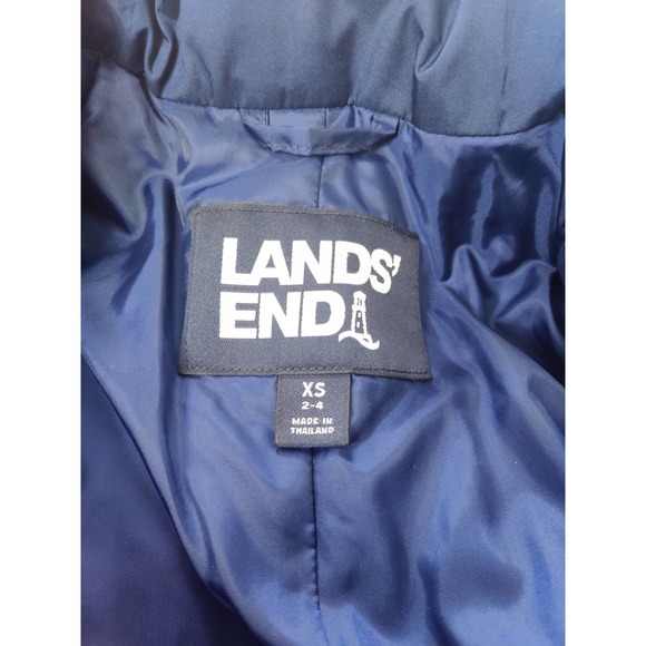 (V) Lands End Jacket Womens Pink Squall 3 in Coat Primaloft Waterproof XS (2-4) - Picture 11 of 12